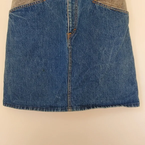 Vintage 80s denim mini skirt - Picture 5 of 11